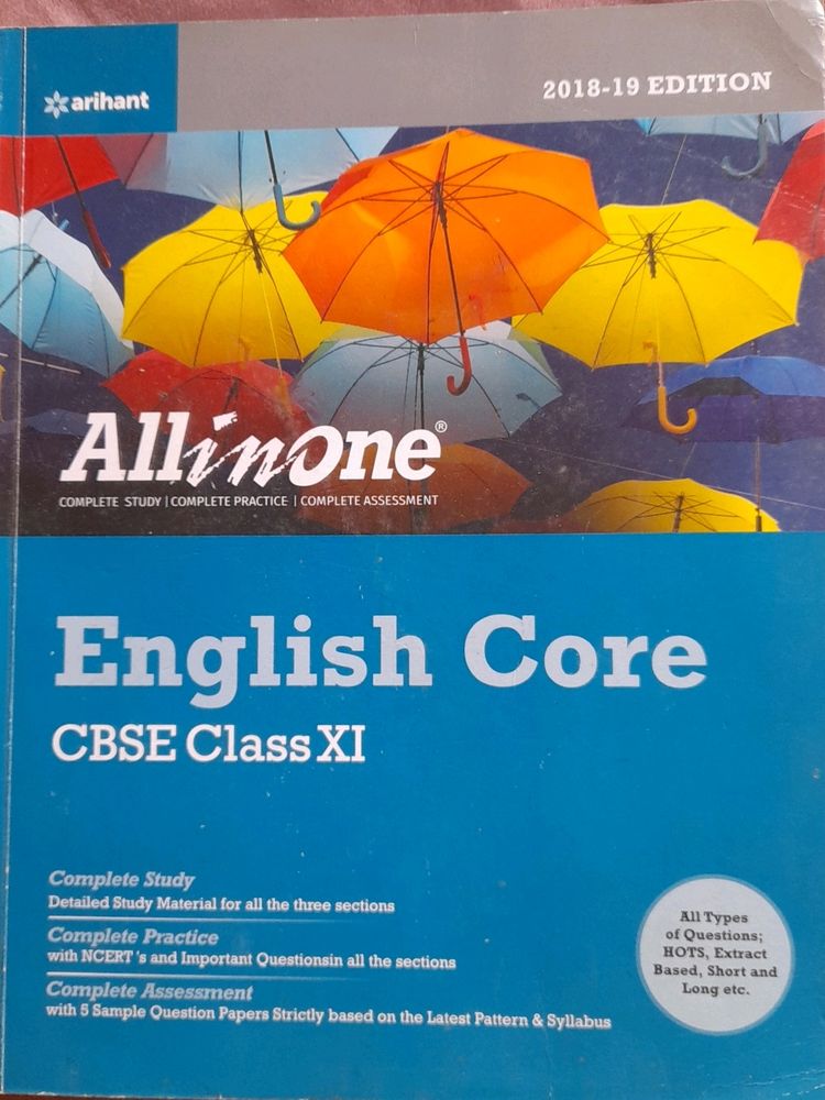 Arihant All In One English For Class 11.