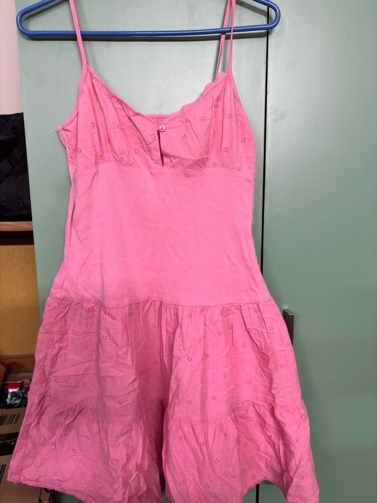 Cottage Girl Pretty Pink Dress