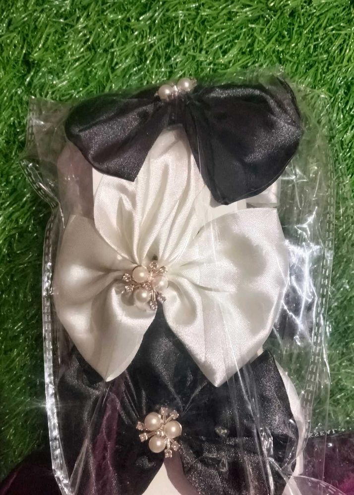 Bow Hair Clips - Set of 3