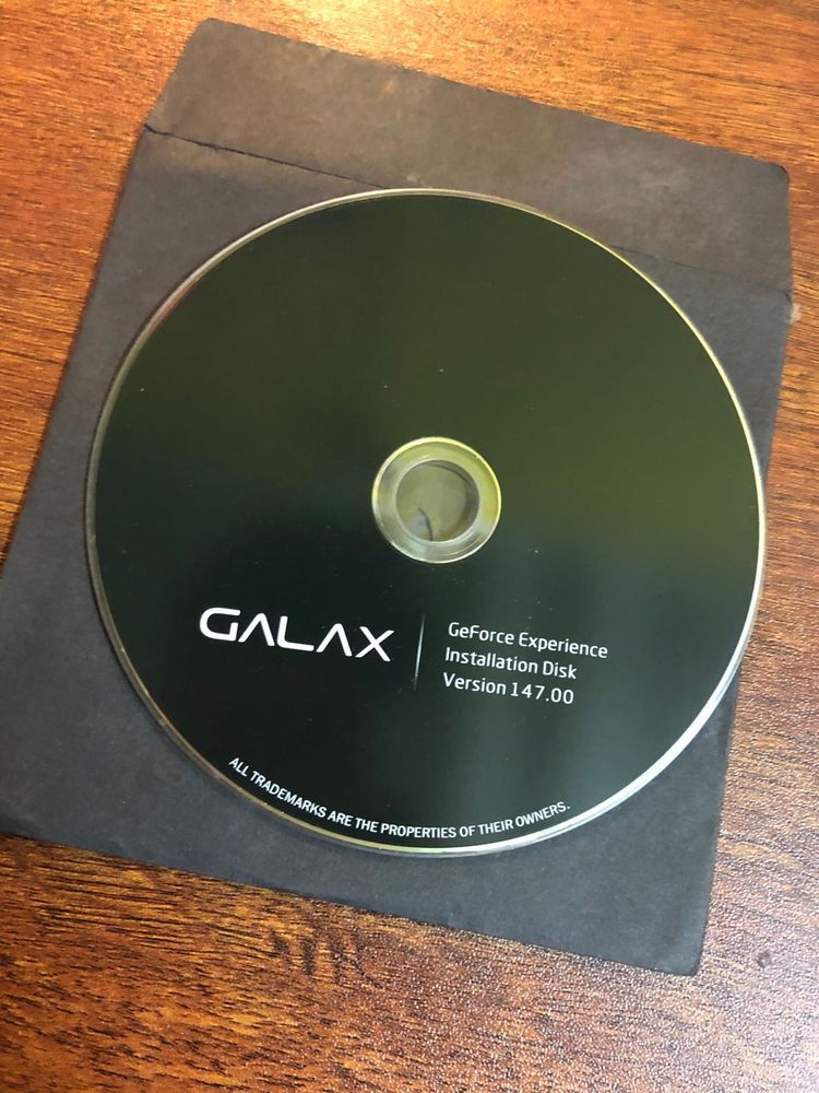 GALAX.  GPU Original Driver Cd For Sal
