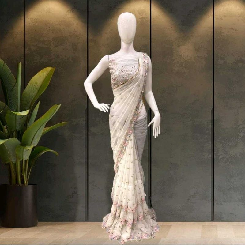 Elegant Embellished Saree