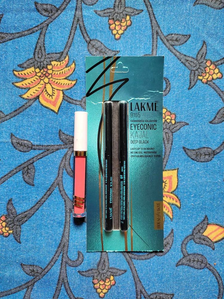 Lakme Eyeconic Kajal &amp; Lipstick Combo