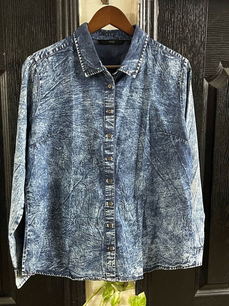 Denim Button-Down Shirt