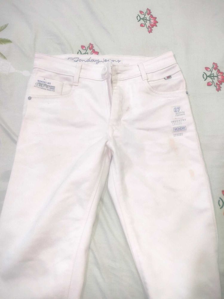White Denim Jeans