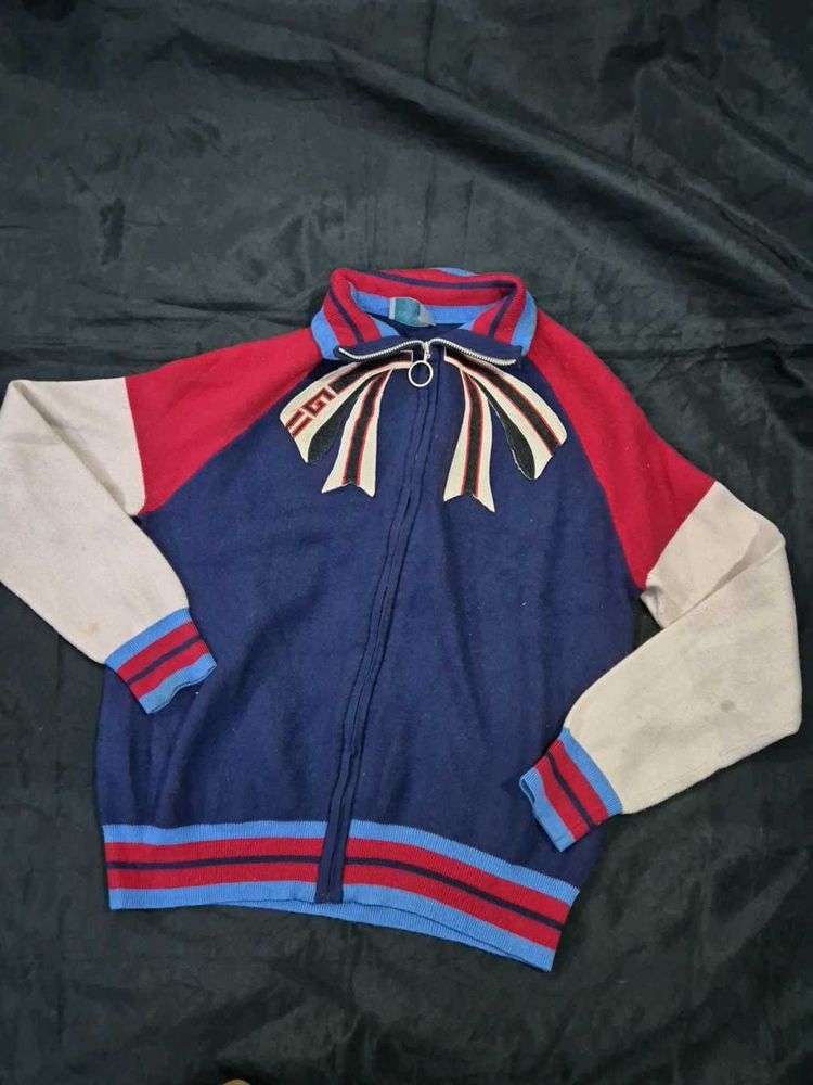 Knit Zip-Up Jacket|christmas| Y2K|vintage