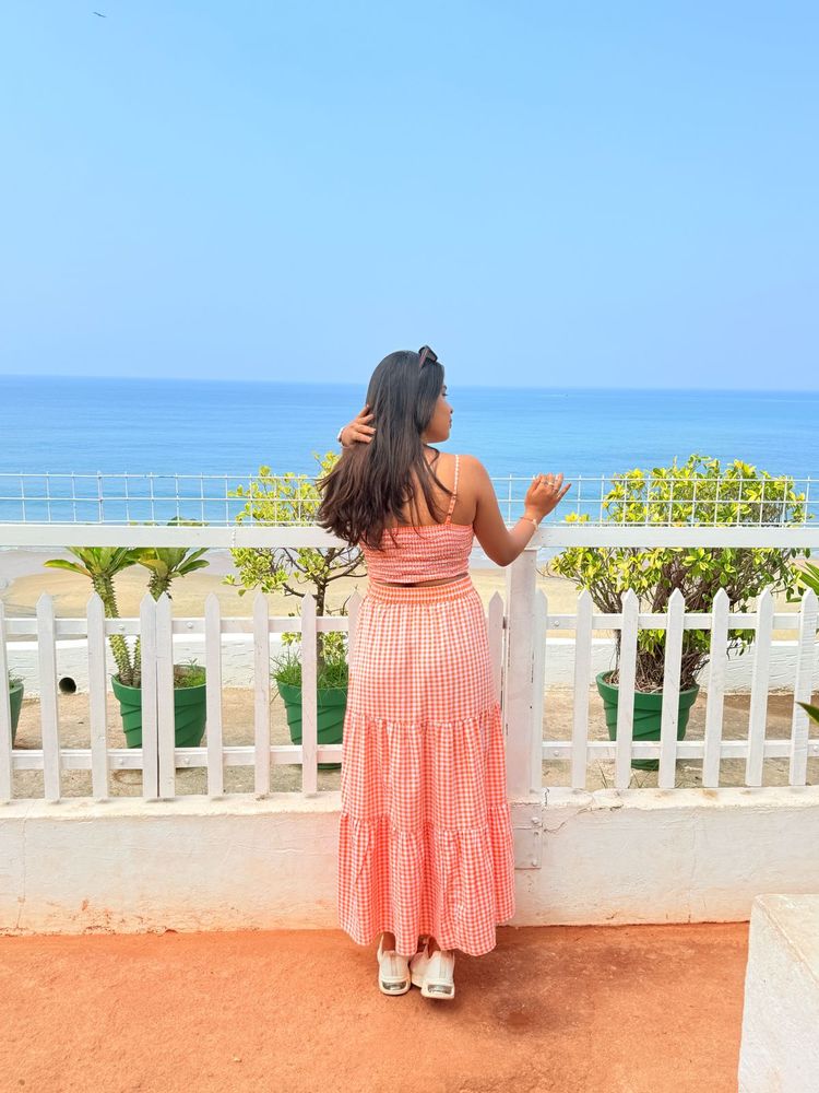 Cute Checkered Two-Piece Set