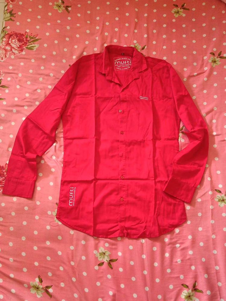 Stylish Red Casual Shirt