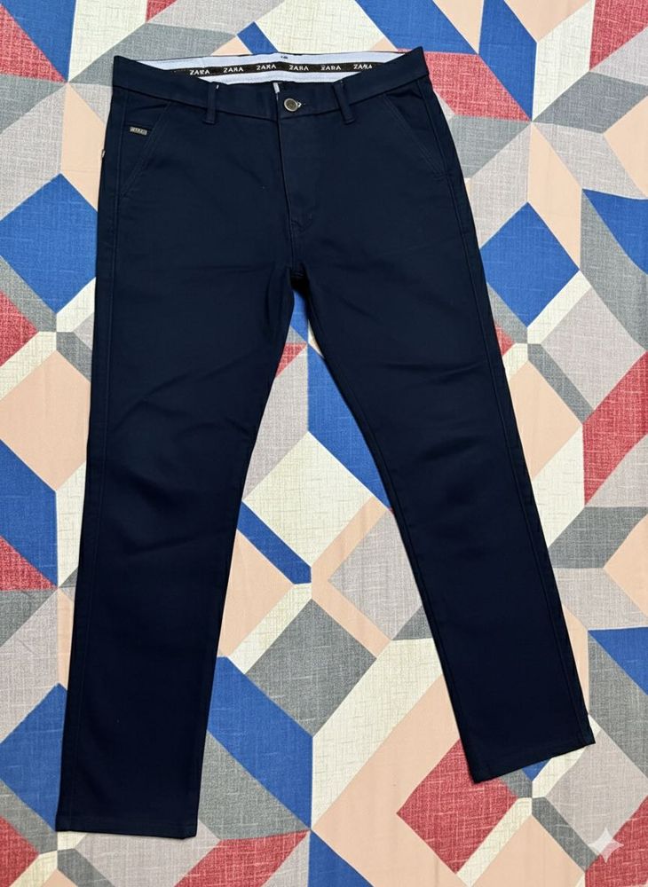 Zara Navy Blue Chinos