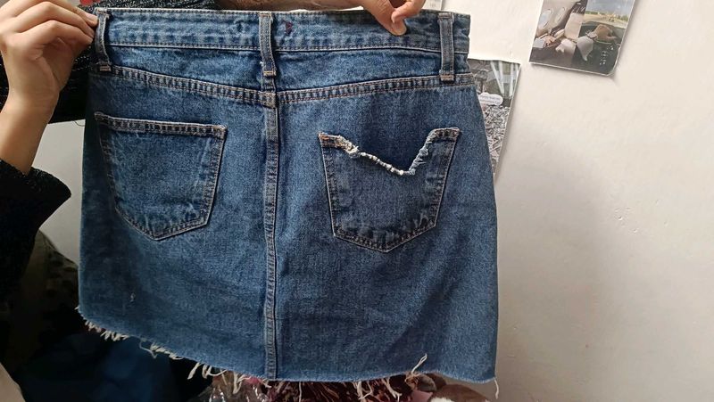 Denim Mini Skirt