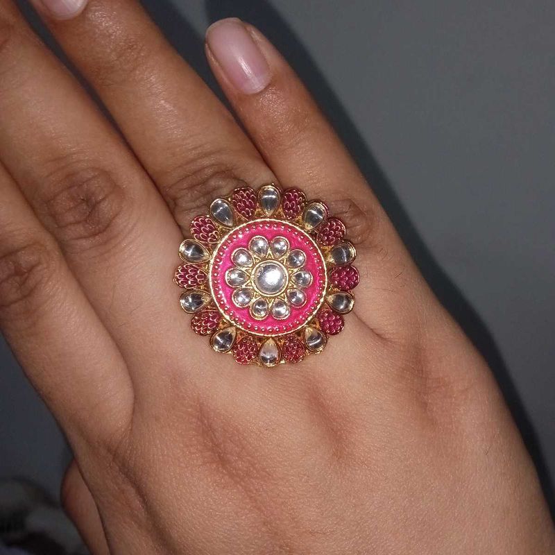 Pink Ethnic Ring