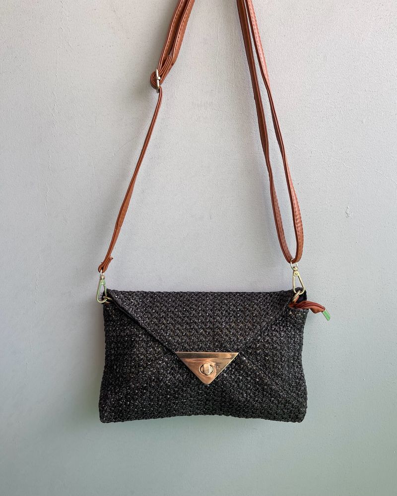 Premium Quality Envelope Straw Sling Bag