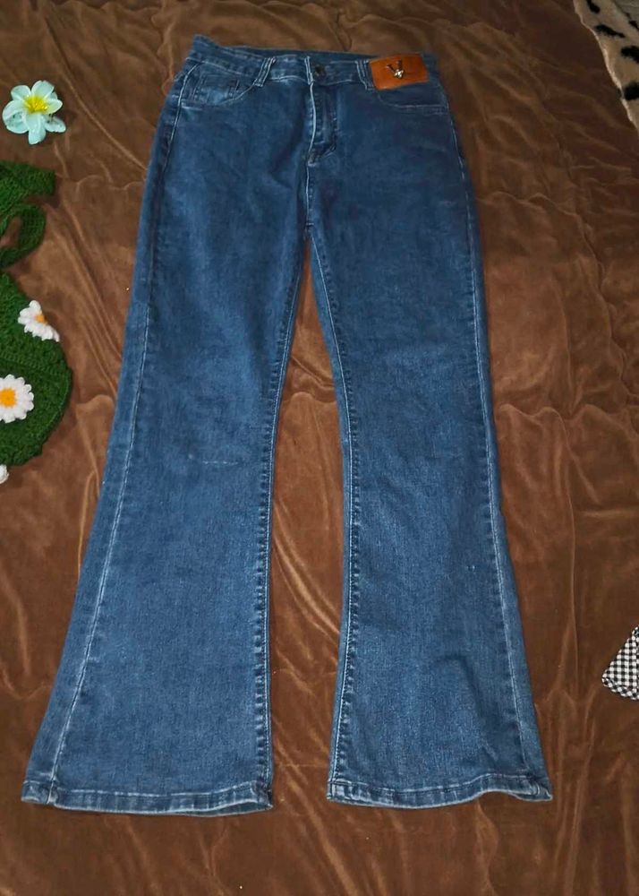 Flared Denim Jeans