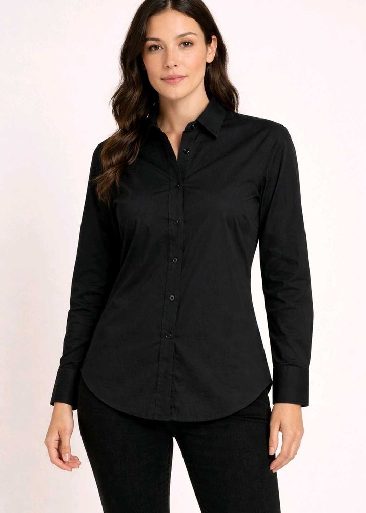 Classic Black Button-Down Shirt