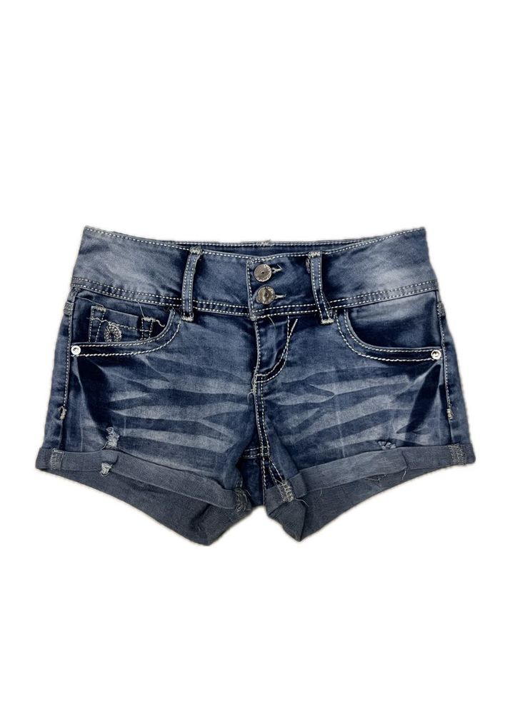 y2k Distressed Denim Shorts