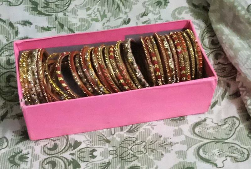 Box of Colorful Bangles