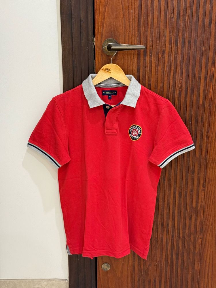 Aeropostale Red Polo Tshirt (size Small)
