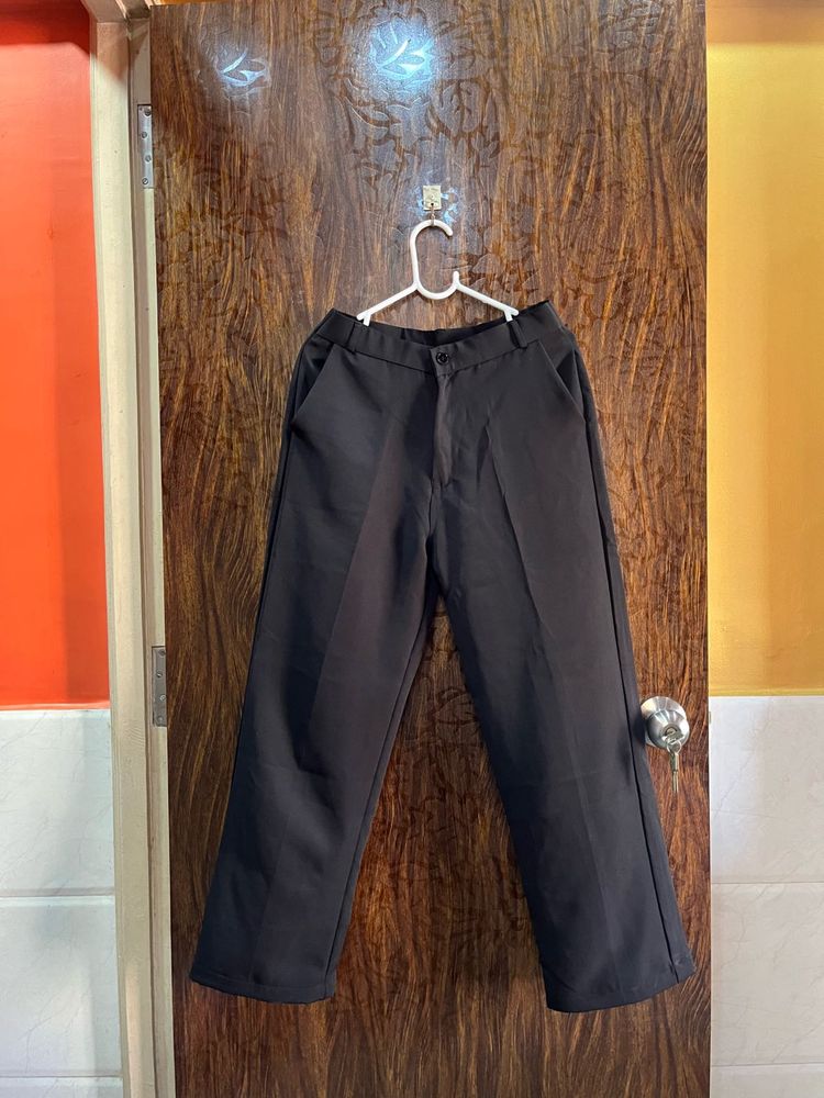 30 waist Korean black pant for women