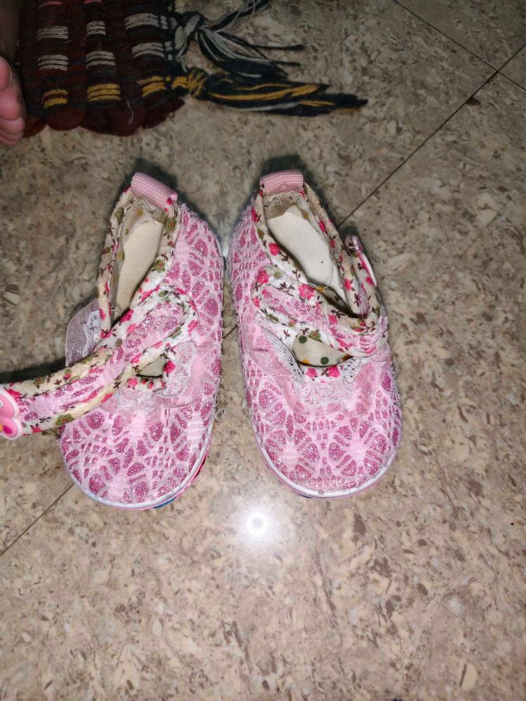 Cute Floral Baby Shoes