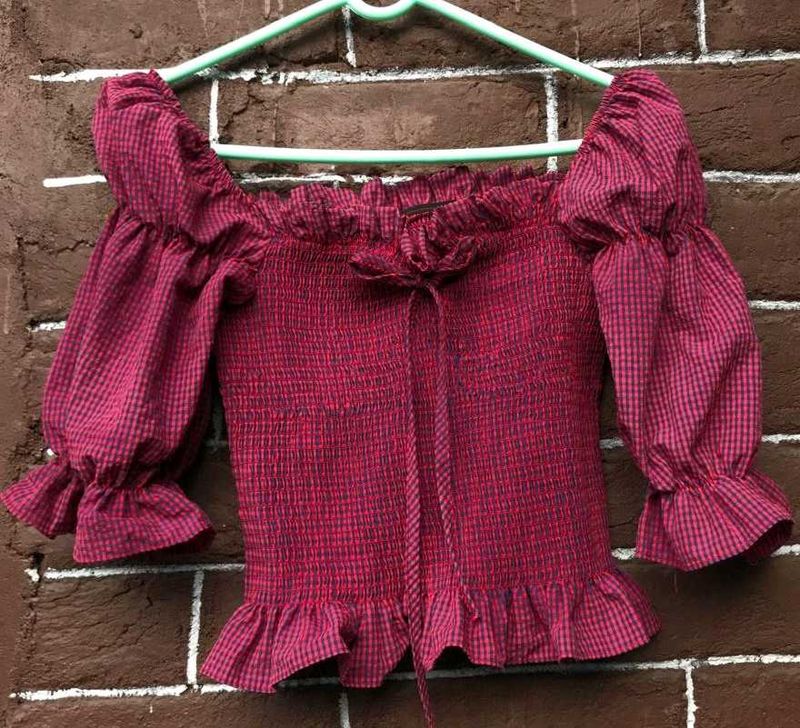 Red &amp; Blue Stripe Top