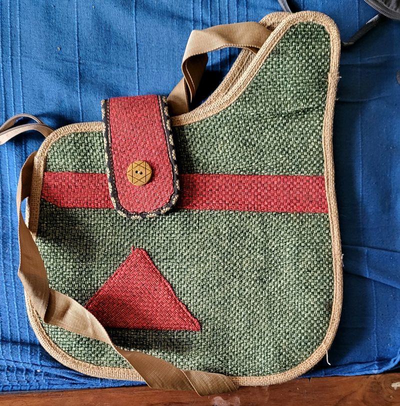 Tribal Hand Embroidery - Jute Sling Bag