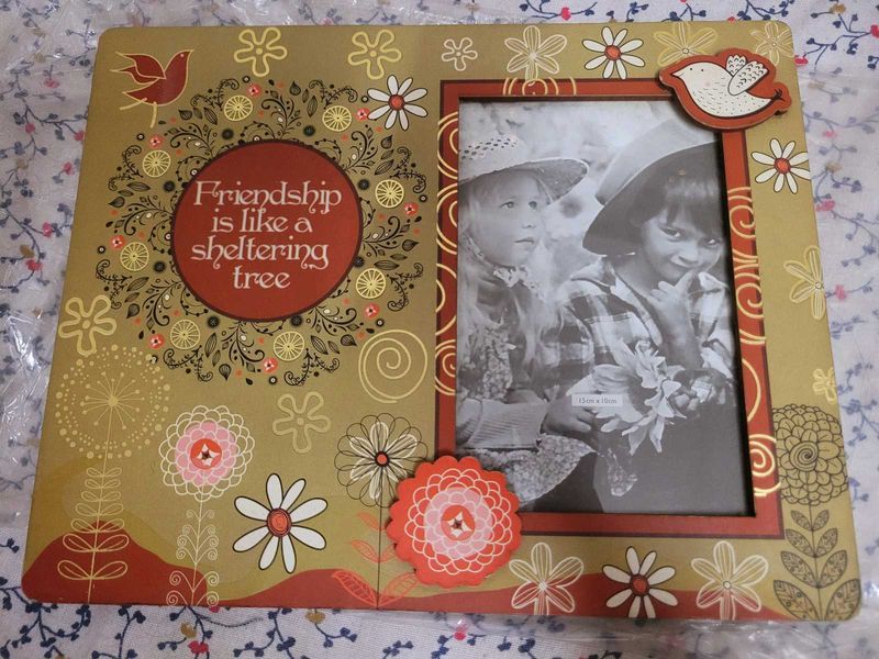 Vintage PHOTO FRAME Friendship Cute 3D