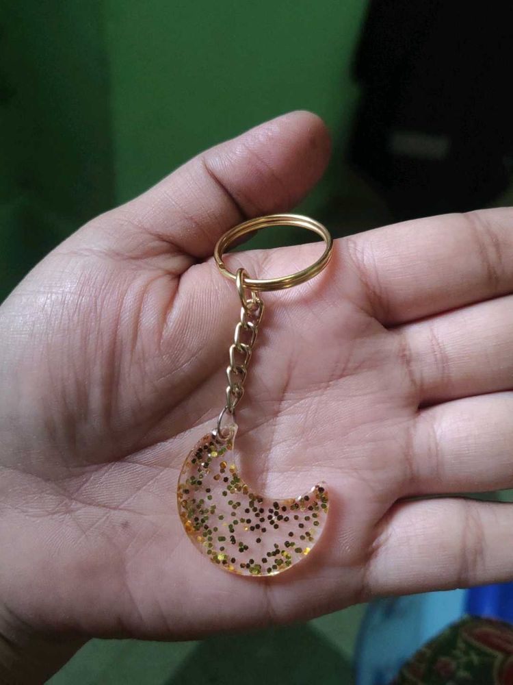 Crescent Moon Keychain