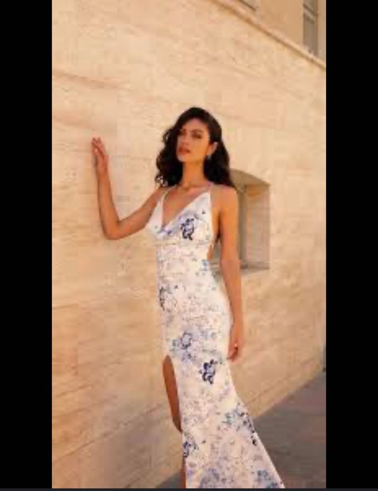 Elegant Floral Print Maxi Dress