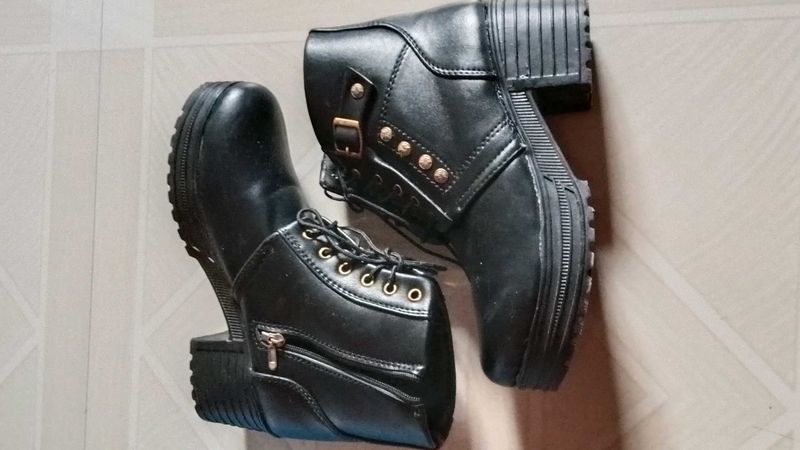 Chunky Heel Ankle Boots