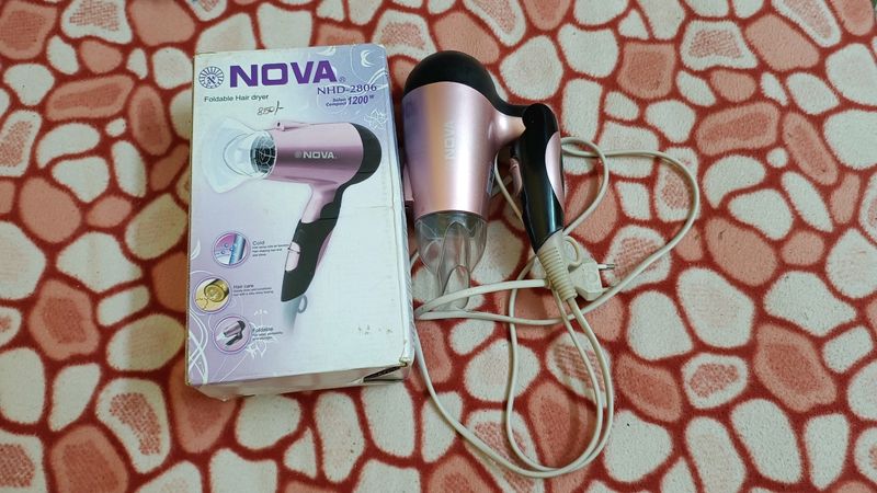 Nova 1200watts Foldable Hair Dryer NHD-2806