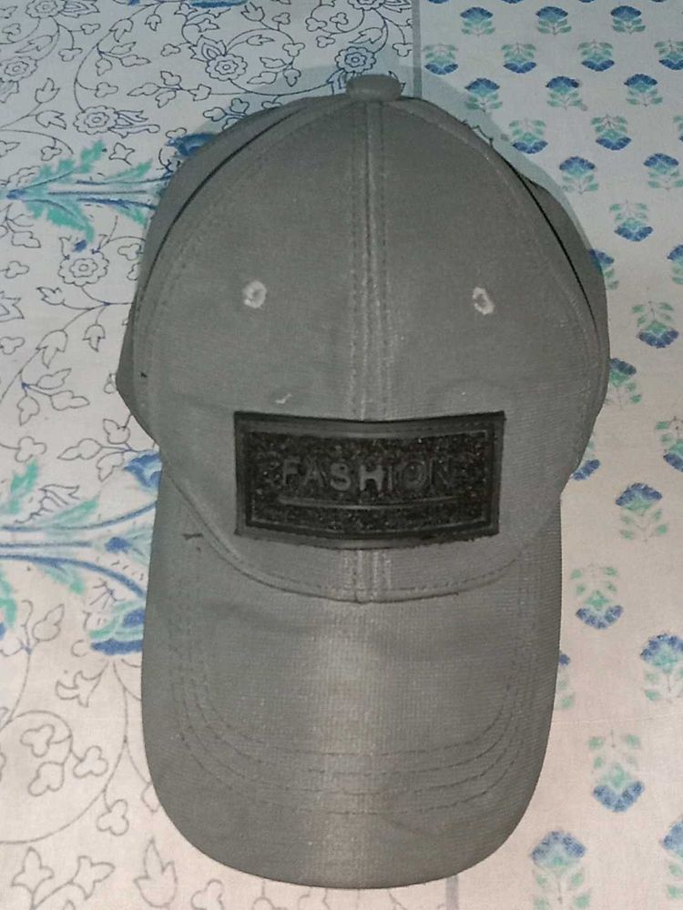 Gray Fashion Cap