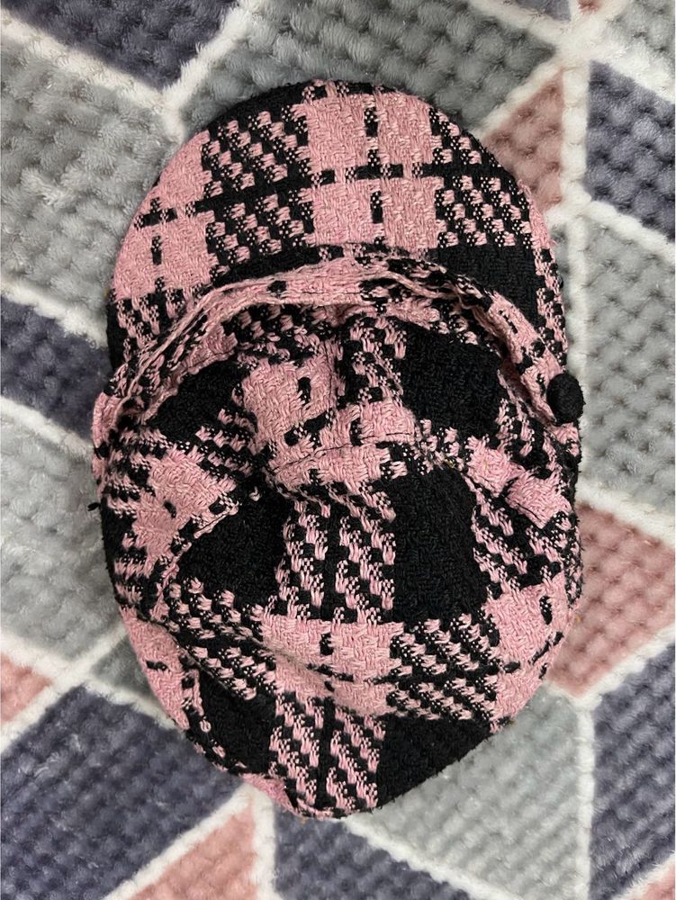 Plaid Beret Cap