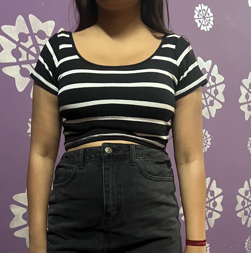 Striped Crop Top