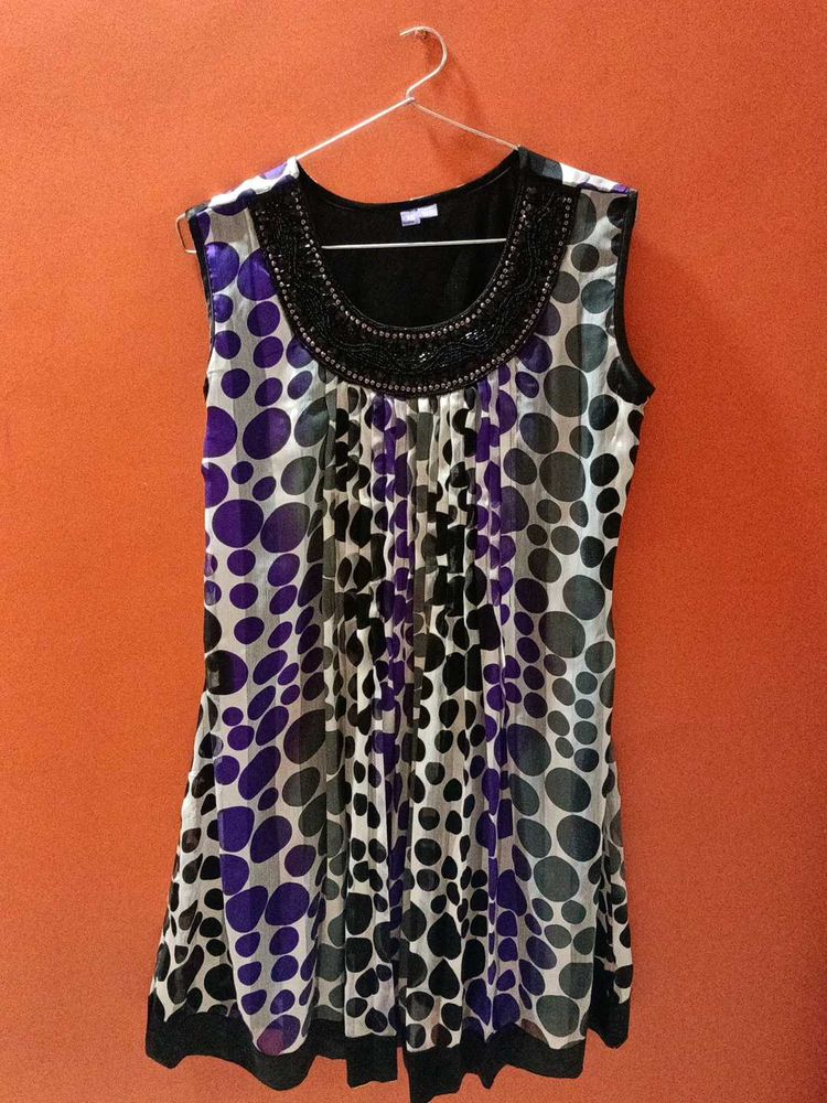 Polka Dot Sleeveless Dress