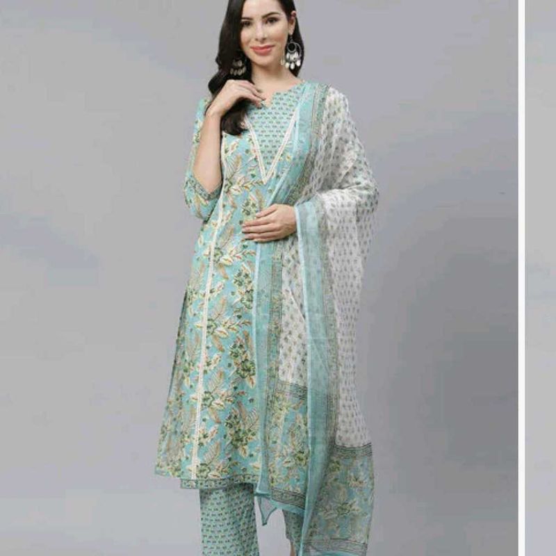 YURIS 3 PIECE PURE COTTON FABRIC PAKISTANI DRESS