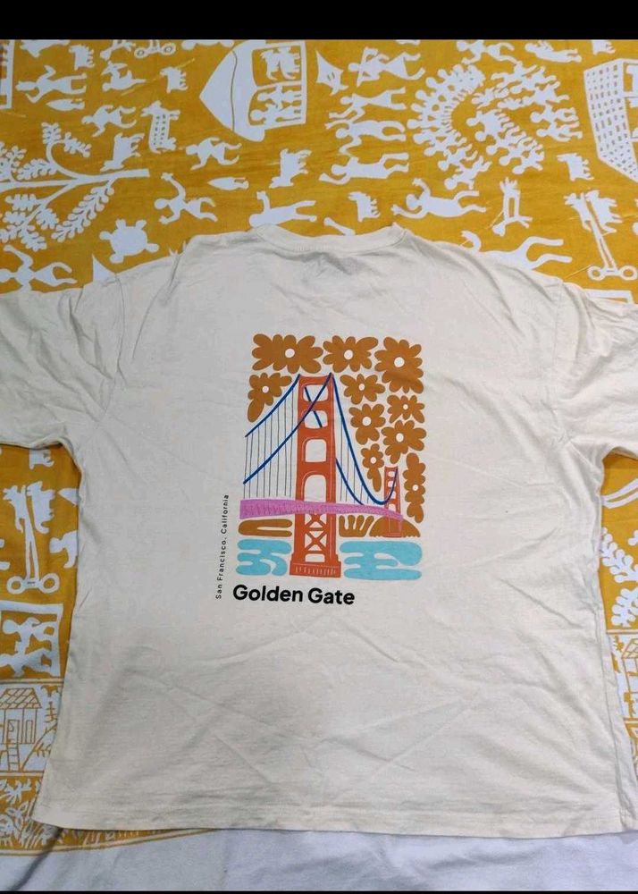 New mast&amp;harbour Golden Gate Graphic shirt