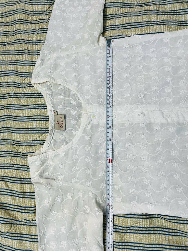 Pure Chikankari Kurti