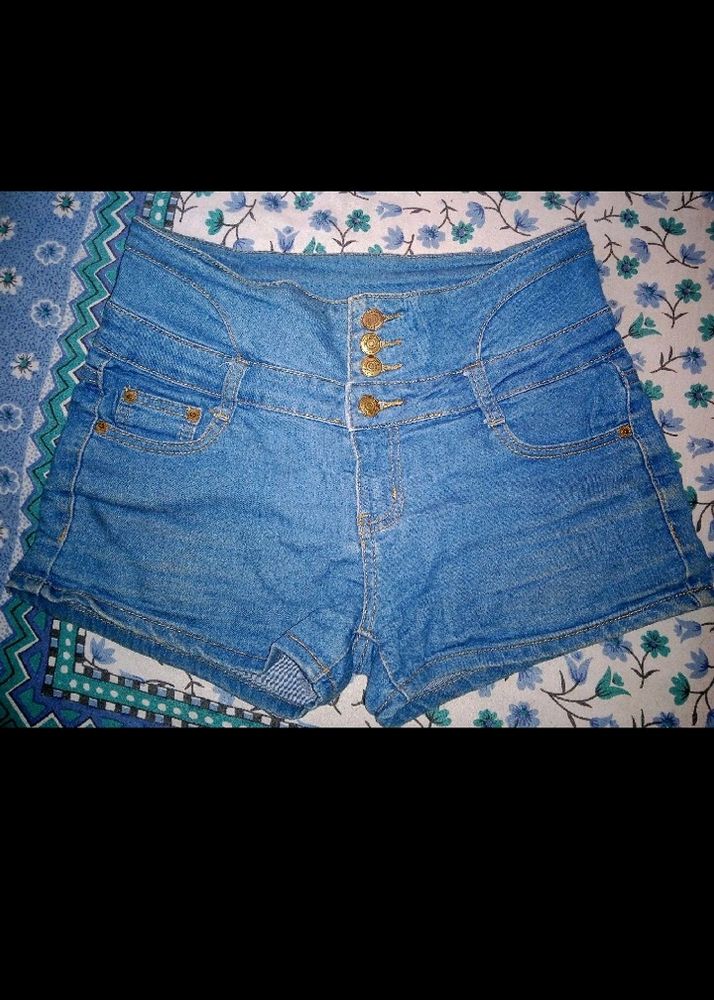 Blue Denim Shorts For Women ✨✨💖