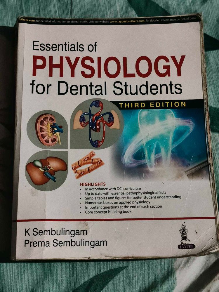 Physiology textbook for Nursing and Dental Student