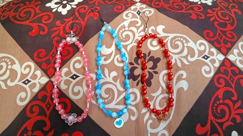 Beautiful Handmade Beaded Phone Charm...