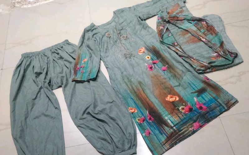Floral Kurta Set 3 piece