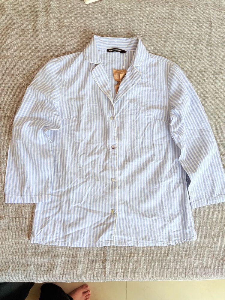 Blue And White stripes Top With Tag
