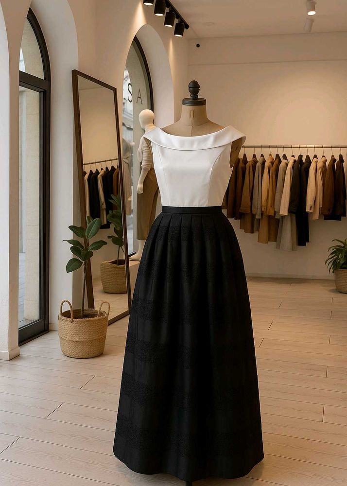 Elegant Black &amp; White  Dress