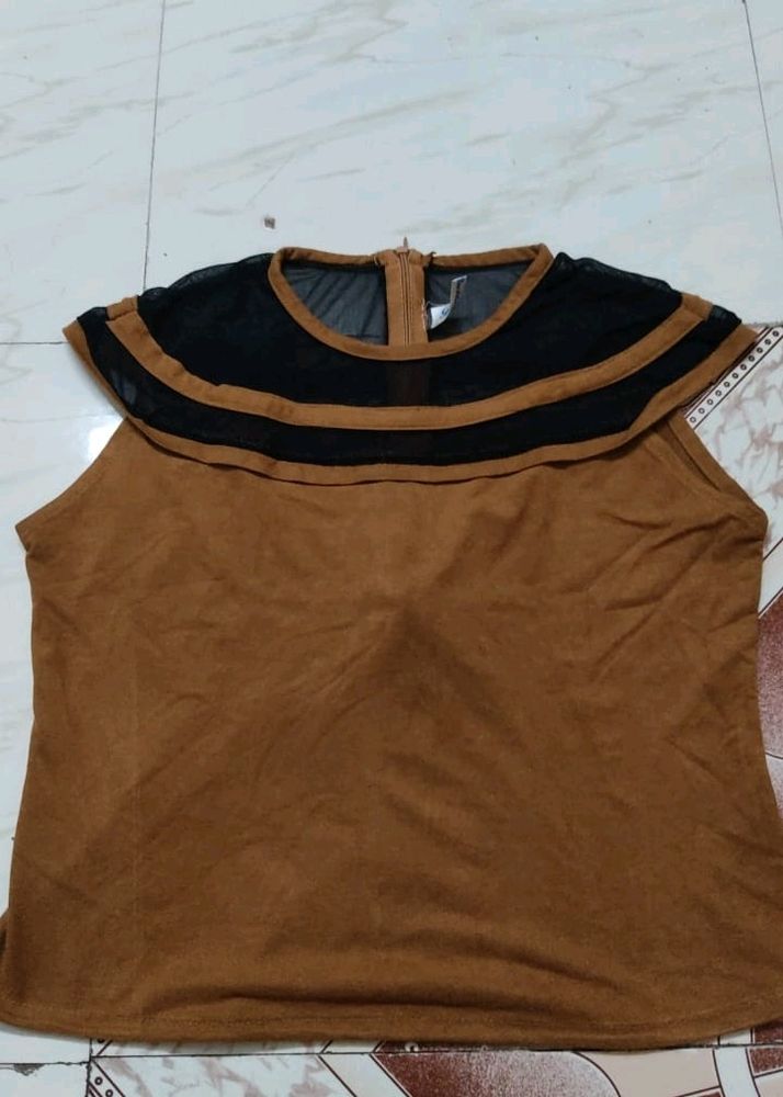 Modern Net Top For Girls