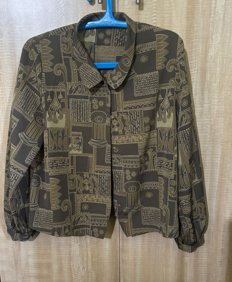 Vintage Patterned Blouse