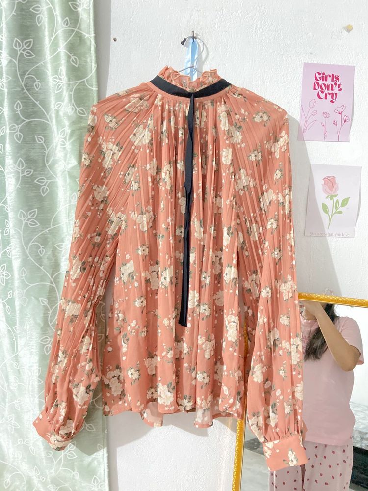Korean Floral Print Shirt