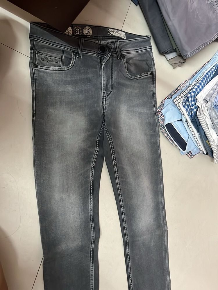 Gray Denim Jeans