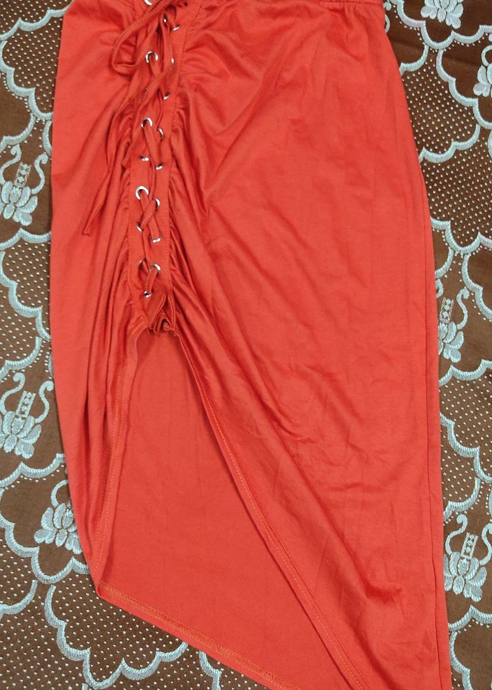 Stylish Skirt With A Slit