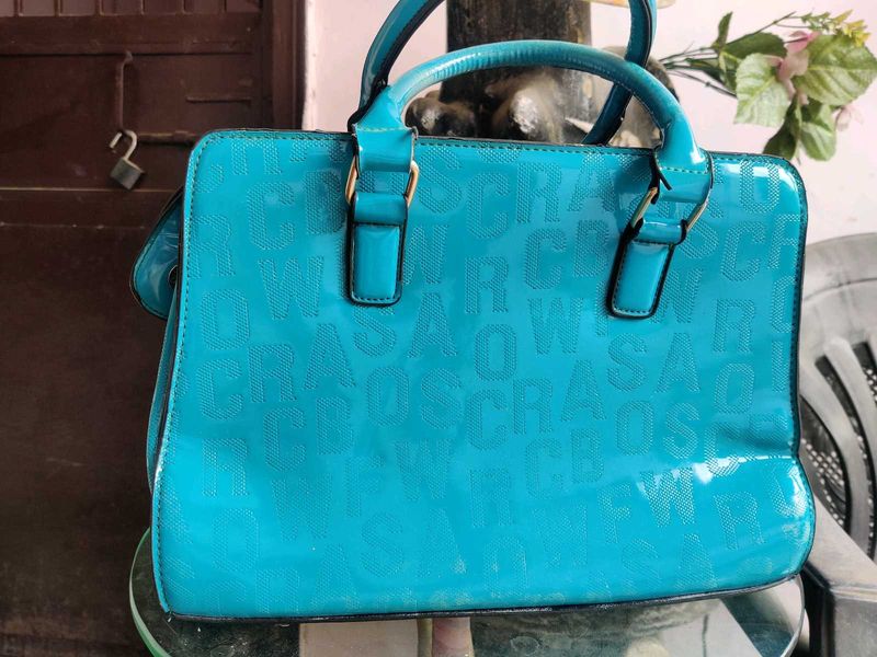 Blue Firozi Side Bag For Women
