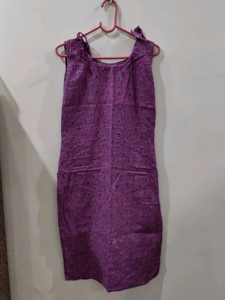 Purple Floral Dress