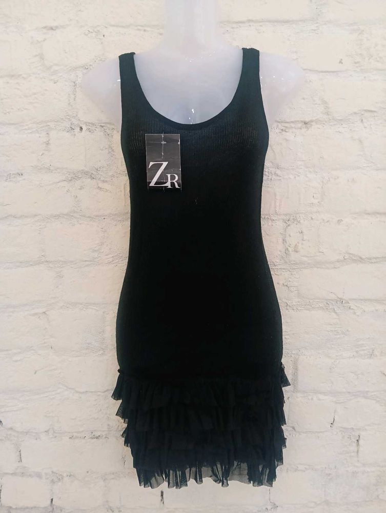 Ruffle Black Tops